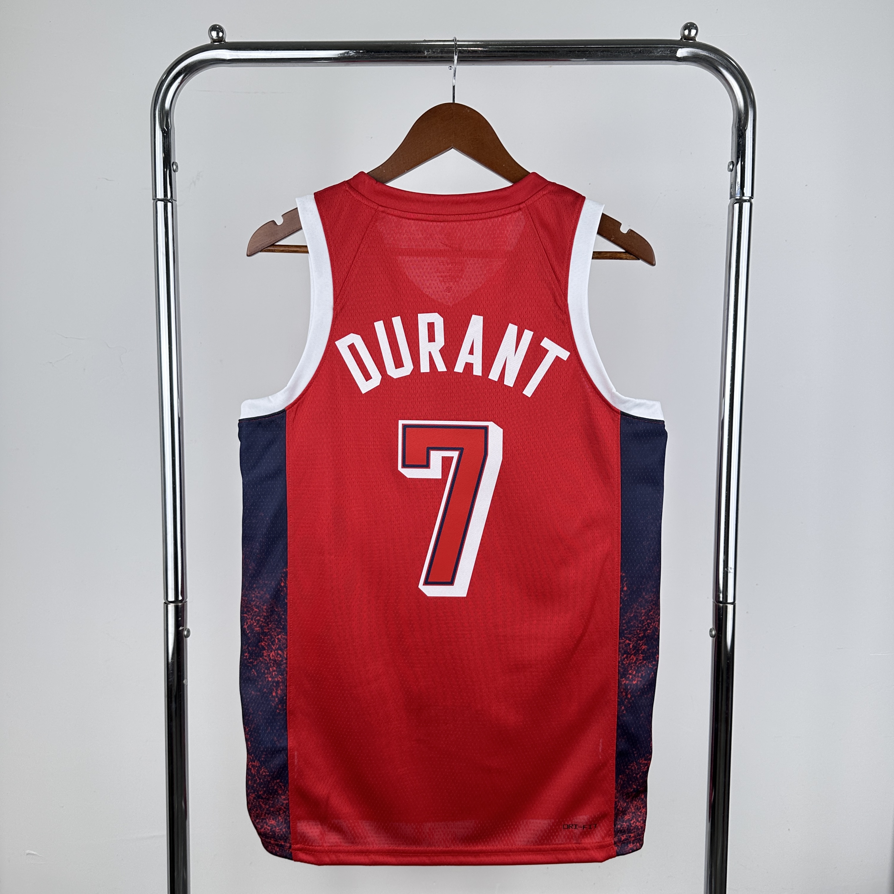 2024 Olympic USA #7 Durant Red Nike NBA Jersey